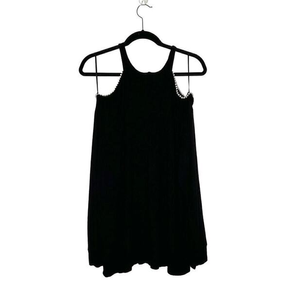 Michael Lauren Jaylee Pearl Cold Shoulder Top Women's Black Size XS Extra Small - Picture 3 of 4